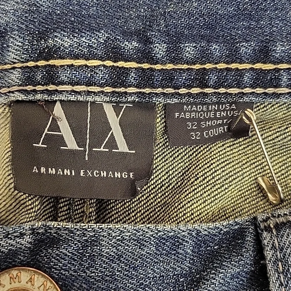 Armani Exchange Men's Distressed Blue Jeans, Sz 32 X 32